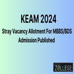 KEAM 2024 Released Stray Vacancy Allotment For MBBS BDS Admission